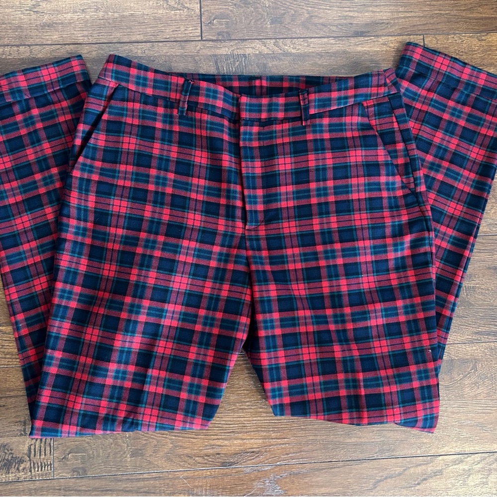 H & M plaid pant